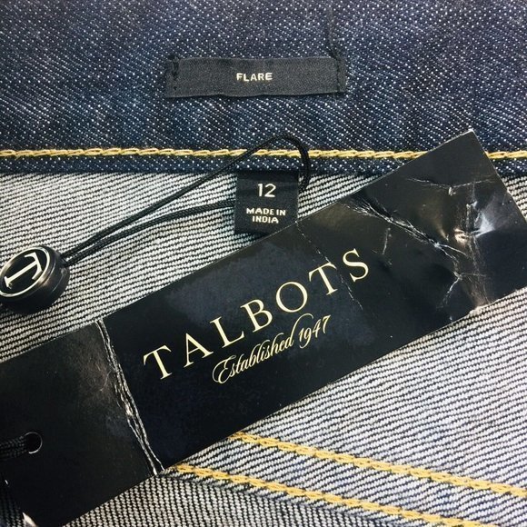 Talbots Flare Jeans‎ Dark Stretch 12 X 32 - Picture 4 of 10